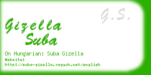 gizella suba business card